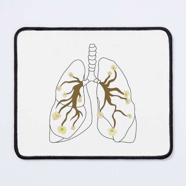 Item preview, Love Your Anatomy: The Lungs Digital Art Print designed and sold by lineartdesigns.