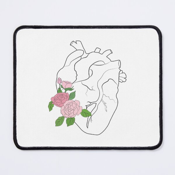 Item preview, Love Your Anatomy: The Heart Digital Art Print designed and sold by lineartdesigns.