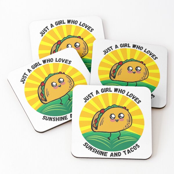 Item preview, Just a girl who loves sunshine and tacos designed and sold by YuneDesigns.