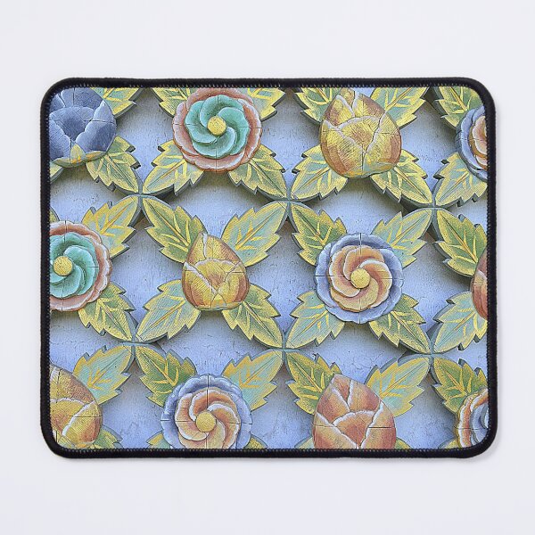 Korean Traditional Flower Patterns in Buddhism Mouse Pad