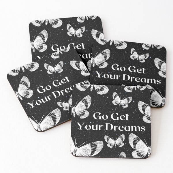 Item preview, Go Get Your Dreams - butterfly star quote designed and sold by Faeblehoarder.