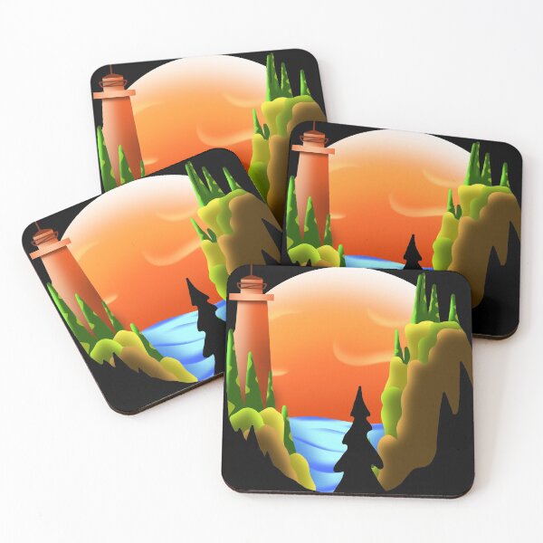 Item preview, Acadia park beach, coast of Maine with sunrise designed and sold by TropicalHut.