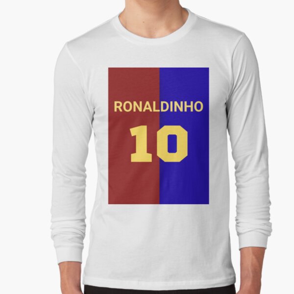 Ronaldinho: White Ac Milan No.80 Jersey, Long Sleeved