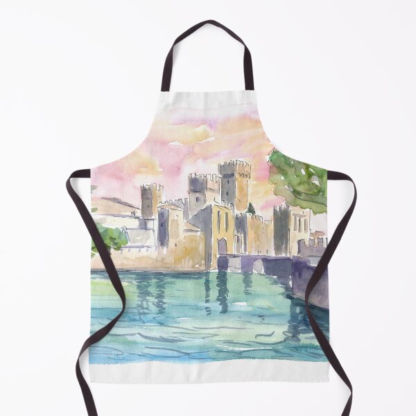 Item preview, Sirmione Castle View in Lake Garda Italy designed and sold by artshop77.