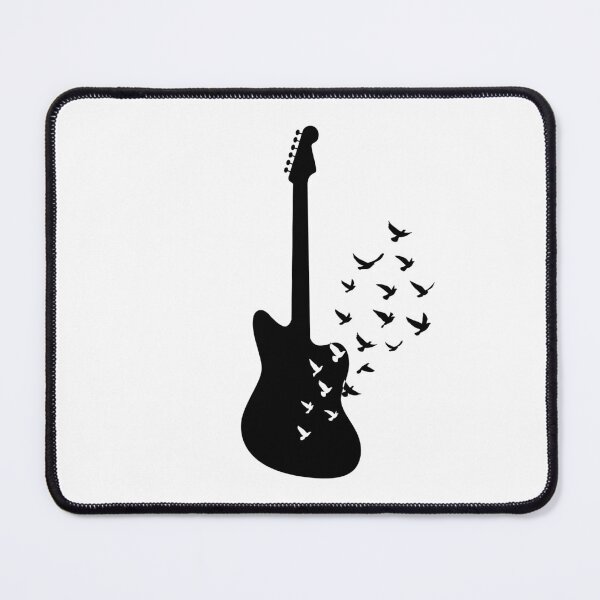 Item preview, Offset Style Electric Guitar Silhouette Turning Into Birds designed and sold by nightsworthy.
