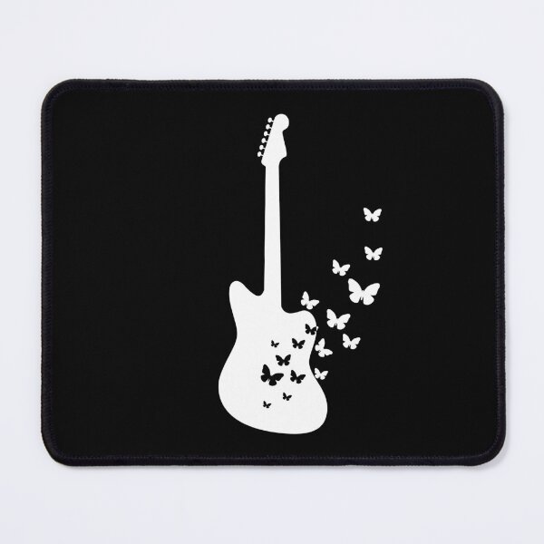 Item preview, Offset Style Electric Guitar Silhouette Turning Into Butterflies designed and sold by nightsworthy.