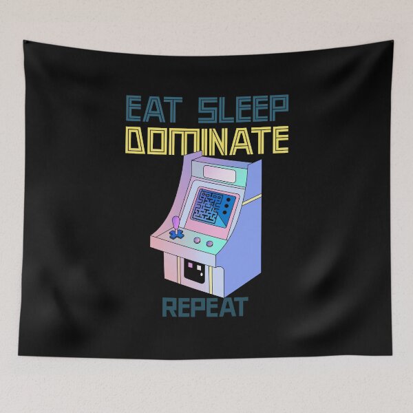Item preview, Eat Sleep Dominate Repeat designed and sold by Fun-Trendy-Tees.