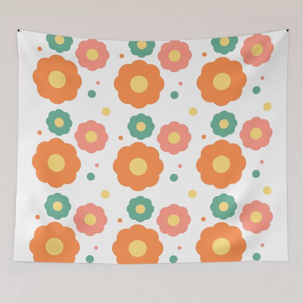 Item preview, Retro Flower Pattern designed and sold by NatTyler.