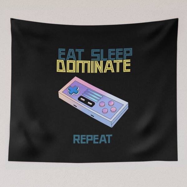 Item preview, Eat Sleep Dominate Repeat designed and sold by Fun-Trendy-Tees.