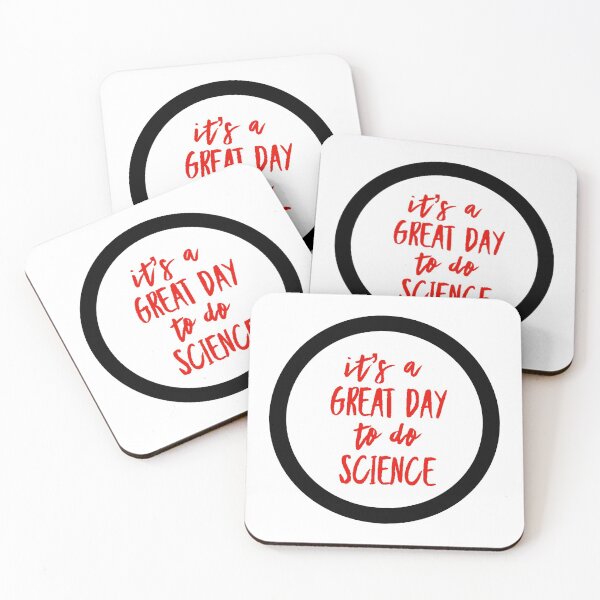 Item preview, It’s a great day to do science in red and white font on white background designed and sold by UncleStuScience.