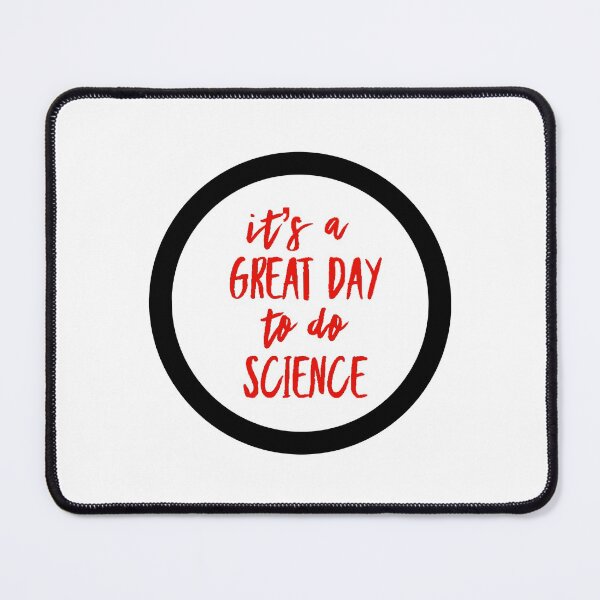 Item preview, It’s a great day to do science in red and white font on white background designed and sold by UncleStuScience.