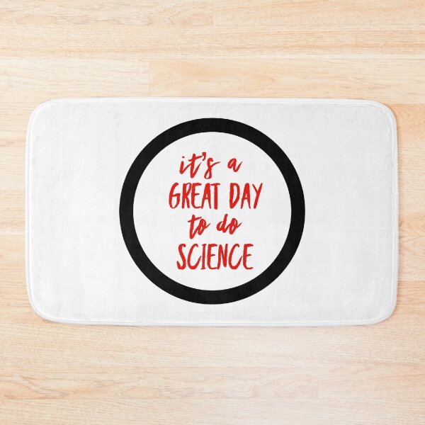 Item preview, It’s a great day to do science in red and white font on white background designed and sold by UncleStuScience.