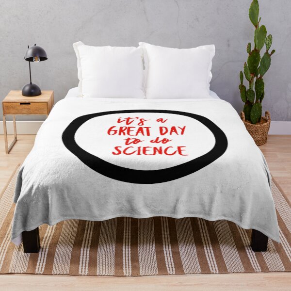 Item preview, It’s a great day to do science in red and white font on white background designed and sold by UncleStuScience.