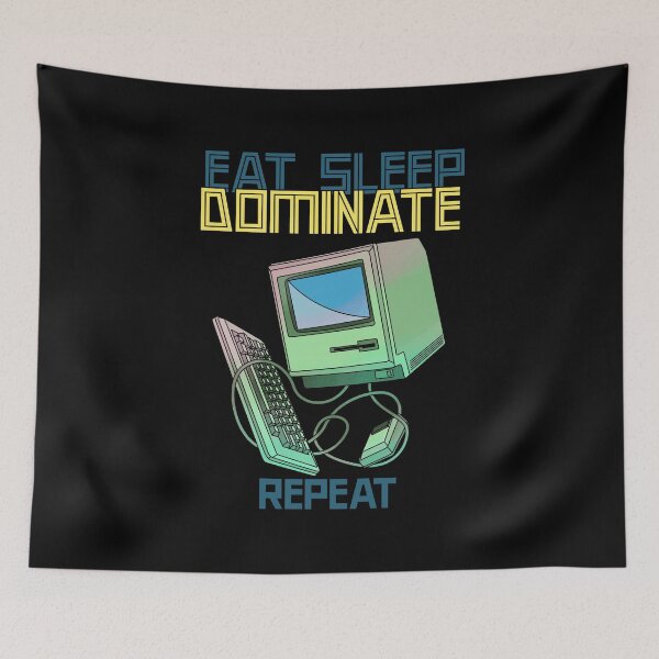 Item preview, Eat Sleep Dominate Repeat designed and sold by Fun-Trendy-Tees.