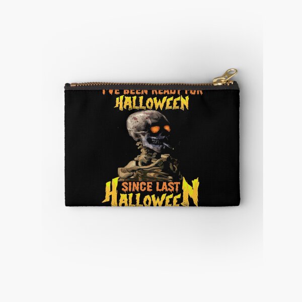Item preview, I HAVE BEEN READY FOR HALLOWEEN SINCE LAST HALLOWEEN - SCARY SPOOKY FUNNY VAN GOGH SKELETON SMOKING CIGARETTE ZOMBIE HALLOWEEN QUOTE designed and sold by PhillDaPhlava.