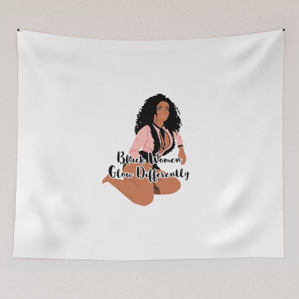 Item preview, Black Women Glow Differently designed and sold by ProArtzilla.