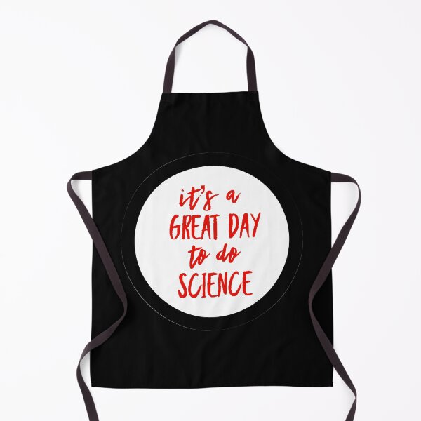 Item preview, It’s a great day to do science in white and red font on black background designed and sold by UncleStuScience.