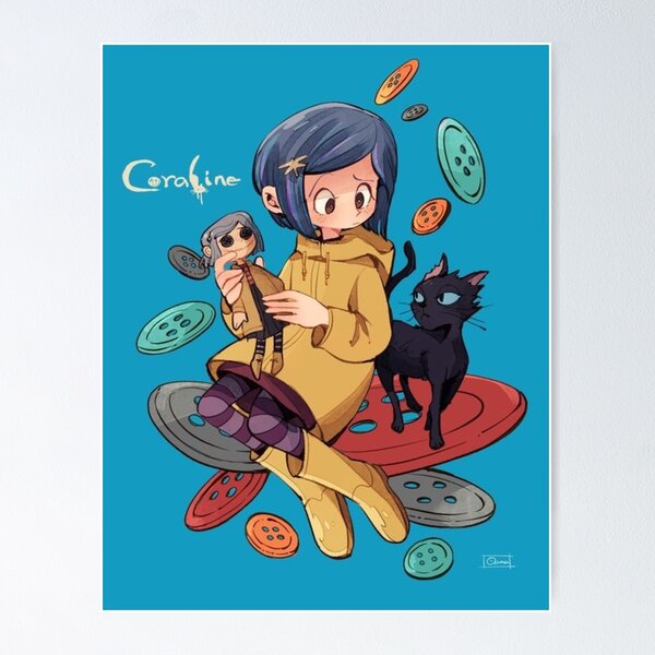 Poster/Print • Coraline e o Mundo Secreto • Anime fanart