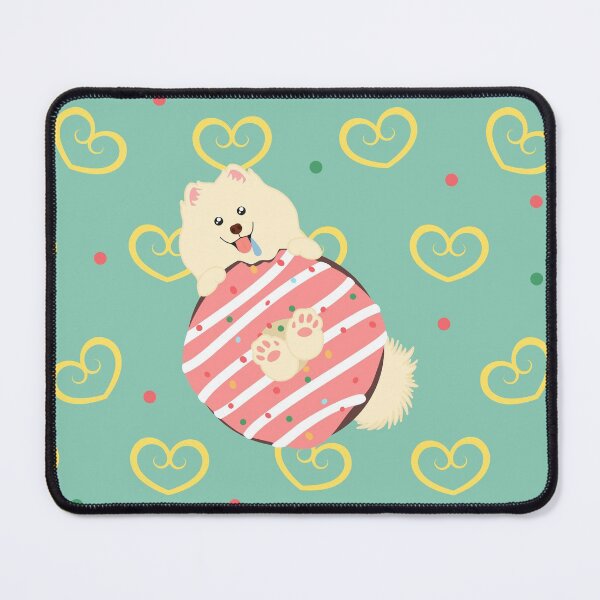 Item preview, Love Samoyed Dog and Donut designed and sold by Lulupainting.