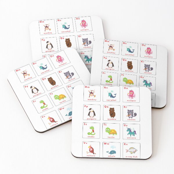 Item preview, Alphabet Animals Flashcards designed and sold by BerthyEirls.