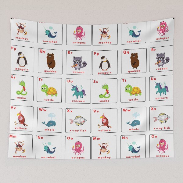 Item preview, Alphabet Animals Flashcards designed and sold by BerthyEirls.