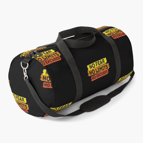 Item preview, No Fear No Limits No Excuses | Motivational gym quotes designed and sold by brooklyntowner.