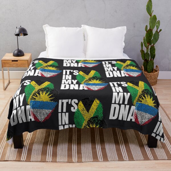 Item preview, Antigua And Jamaican DNA Mix Flag Heritage designed and sold by LiamPhiliop.