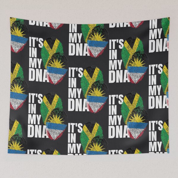 Item preview, Antigua And Jamaican DNA Mix Flag Heritage designed and sold by LiamPhiliop.