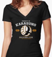 Team Karasuno Women's Fitted V-Neck T-Shirt