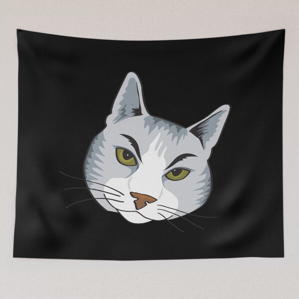 Item preview, Skeptical Cat - Gray designed and sold by Melissa Bradshaw.