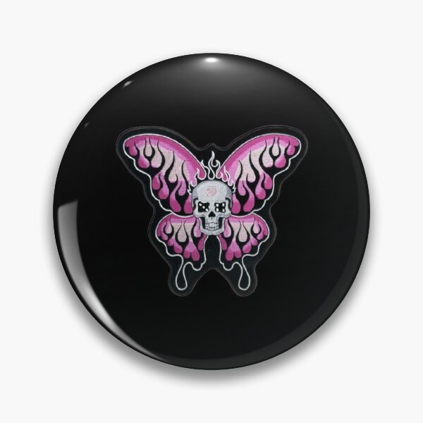Item preview, EMBROIDERED SKULL BUTTERFLY! designed and sold by ppomodoro.