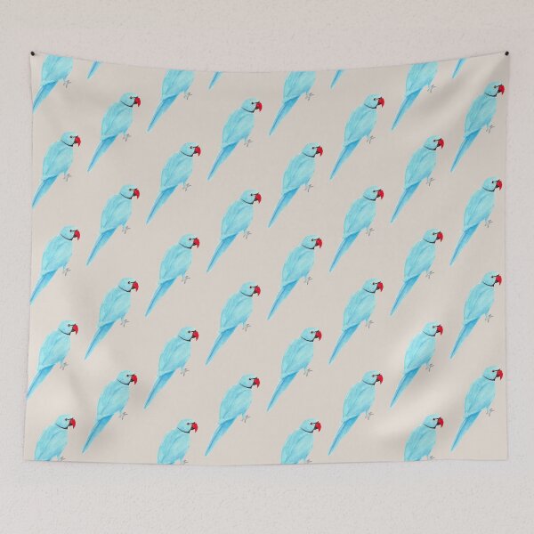 Item preview, Watercolor Indian Ringneck designed and sold by Liv-Engler-Art.