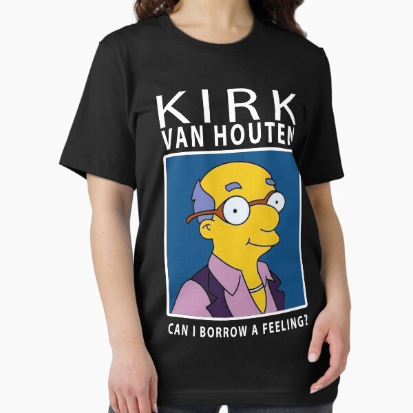 Vista previa del artículo con la obra «Kirk Van Houten ¿Puedo pedir prestado un sentimiento?», diseñado y vendido por Christie L Johnson.