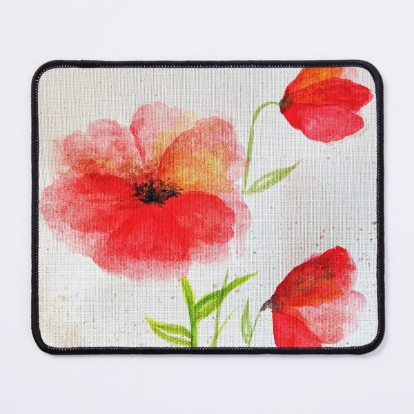 Item preview, Red Watercolour Poppies designed and sold by JillyBeanDesign.