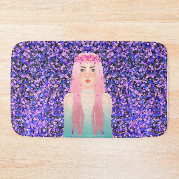 Item preview, Floral female portrait designed and sold by arts-n-blues.