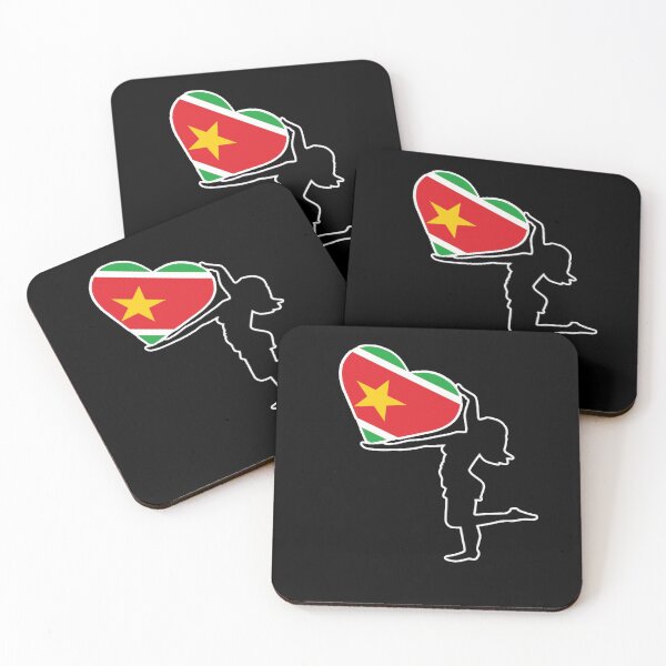 Item preview, Silhouette of a woman with a heart in her hands in the color of the flag of Guadeloupe designed and sold by West indian touch.