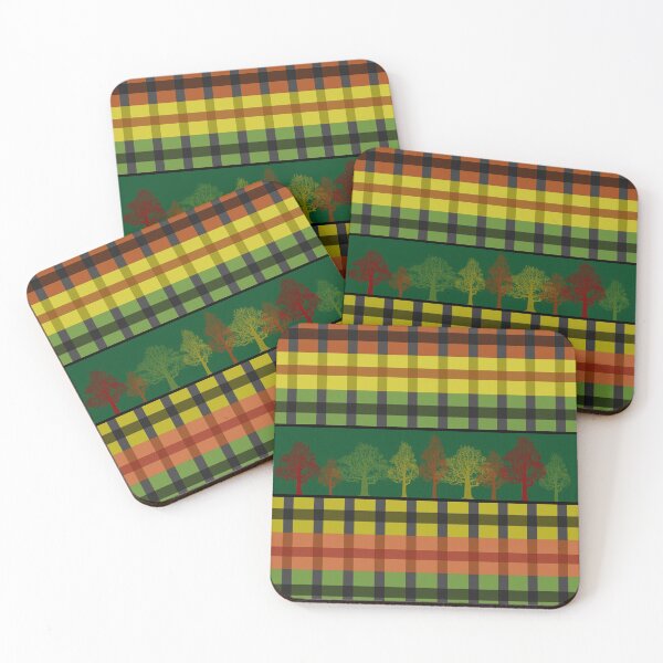 Item preview, Plaid Fall Trees  designed and sold by PRNTDADZ.