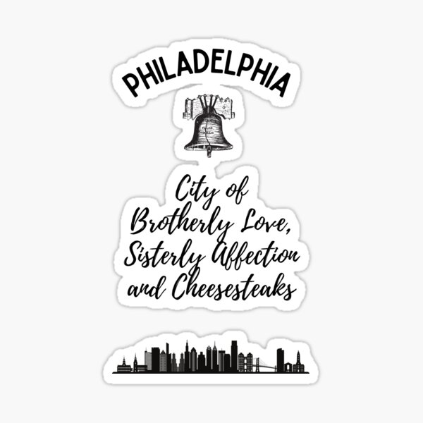 City of brotherly love: Jersey City USA' Sticker