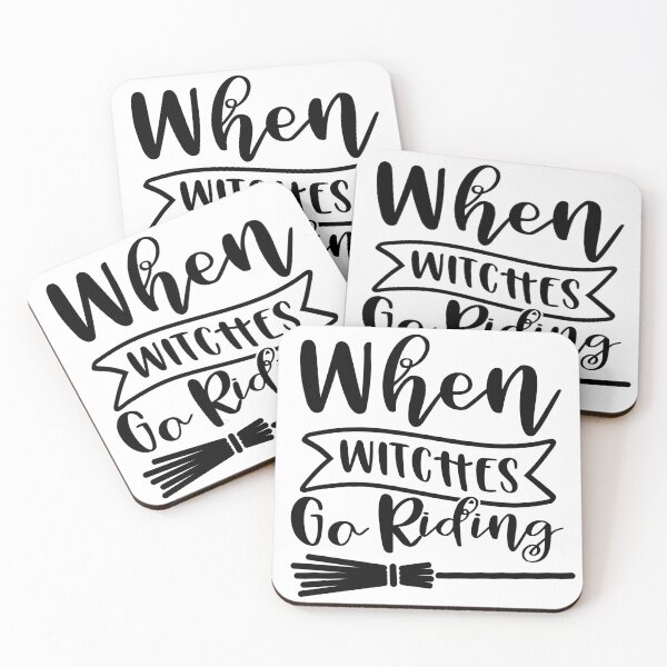 Item preview, When Witches Go Riding. Witchy Halloween Quote for Witches. designed and sold by That Cheeky Tee.