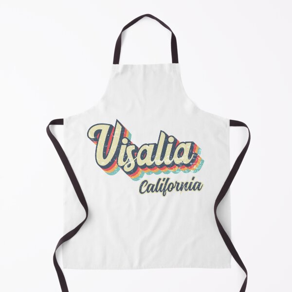 Artikelvorschau, Visalia City California Retro Vintage 70er Jahre Regenbogen entworfen und verkauft von Teelogic.