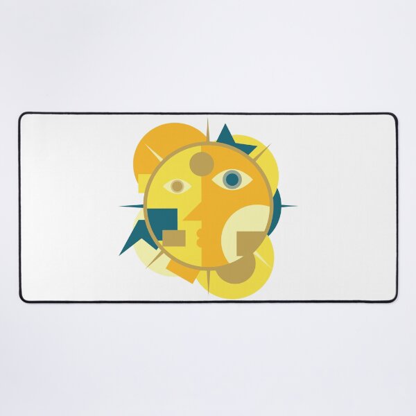 Sun Cubism Desk Mat