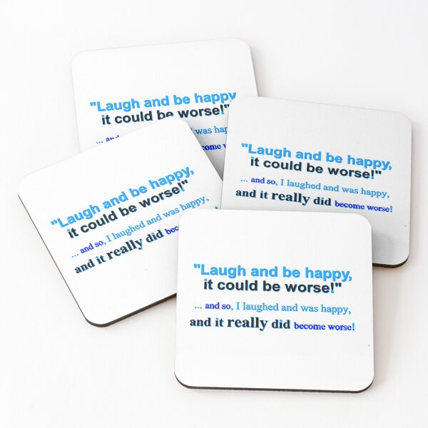 Item preview, LAUGH AND BE HAPPY designed and sold by THE AMERICAN TEEVANGELIST.