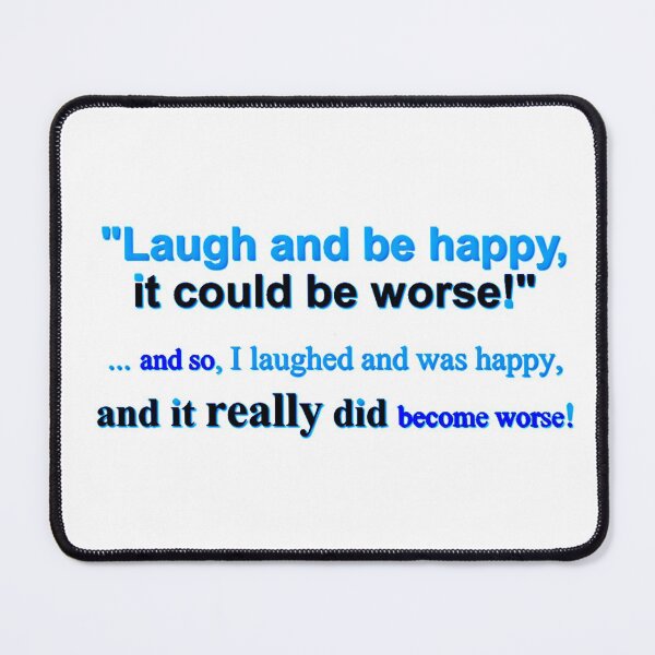 Item preview, LAUGH AND BE HAPPY designed and sold by THE AMERICAN TEEVANGELIST.