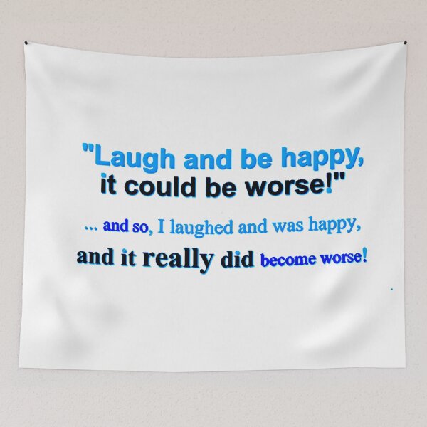 Item preview, LAUGH AND BE HAPPY designed and sold by THE AMERICAN TEEVANGELIST.