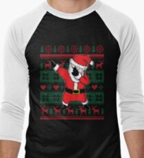 Dabbing Santa Men's Baseball ¾ T-Shirt