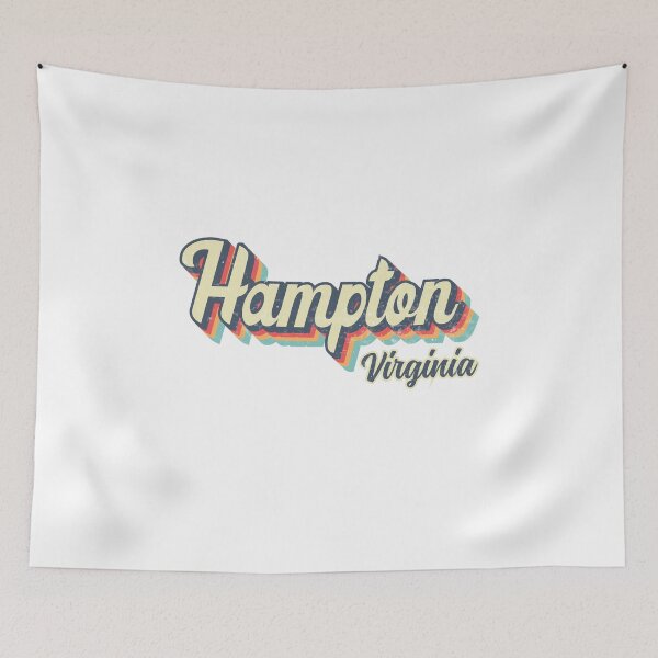 Item preview, Hampton city Virginia Retro Vintage 70s rainbow designed and sold by Teelogic.