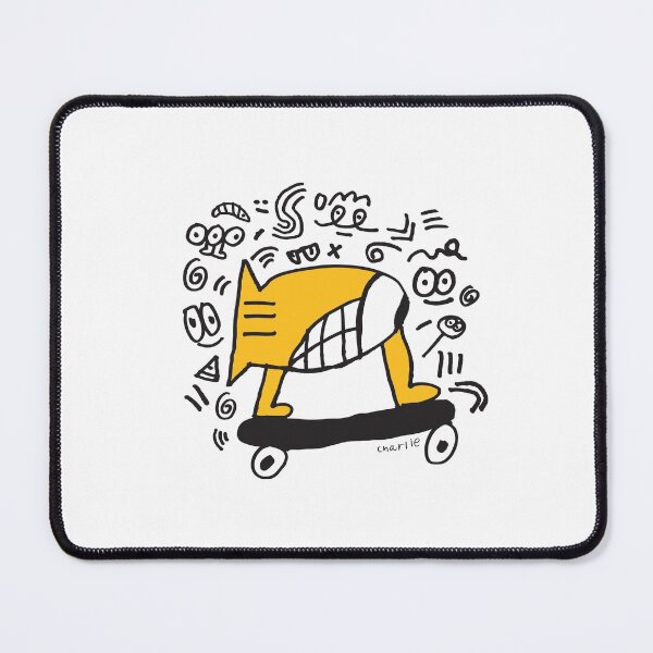 Item preview, Fish on Skateboard Pattern designed and sold by CharlieMarker.
