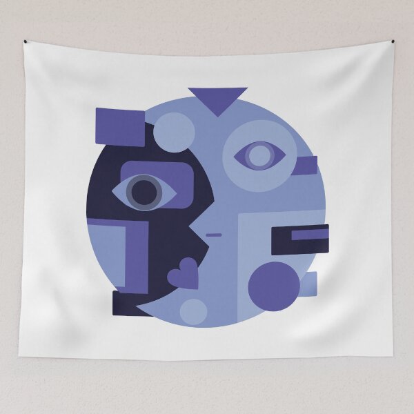 Item preview, Moon Cubism designed and sold by papererwin.