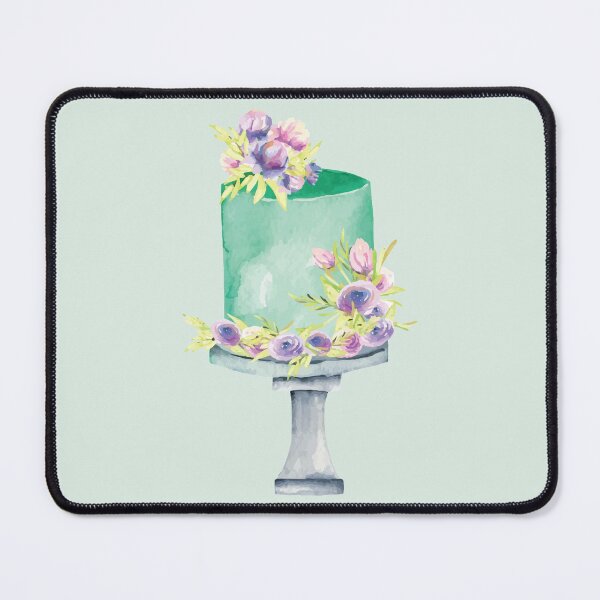 Item preview, Green and Purple Floral Wedding Cake designed and sold by Alicia Chee.