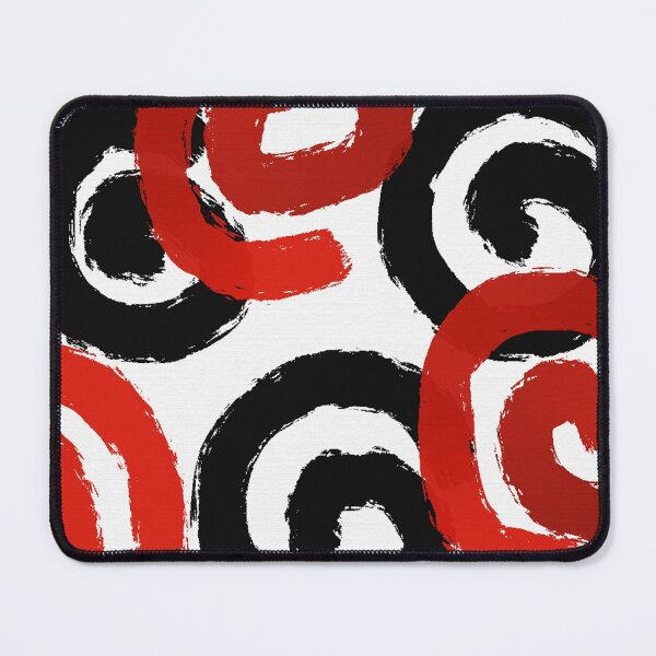 Item preview, Brush Spirals in Black and Red designed and sold by JillyBeanDesign.